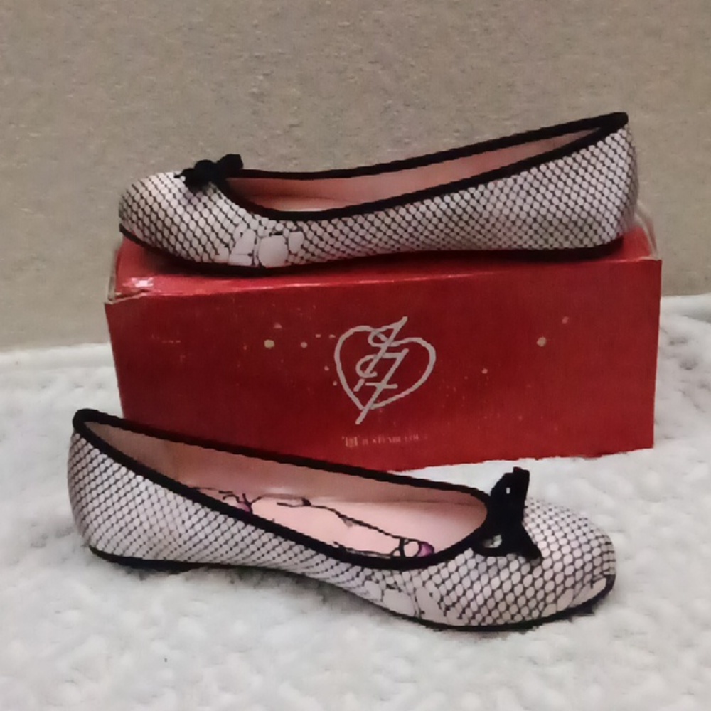 Baby pink ballet flats